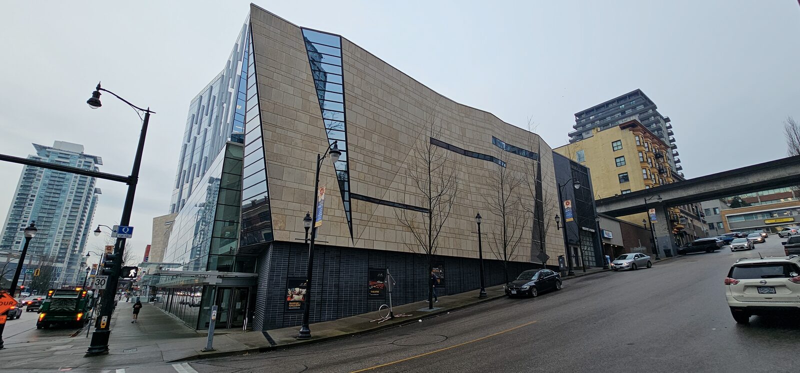 Anvil Centre limestone facade